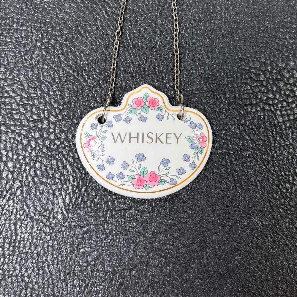 Fine Bone‎ China Whiskey Decanter Label– Made in England